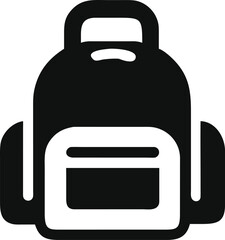 school backpack silhouette