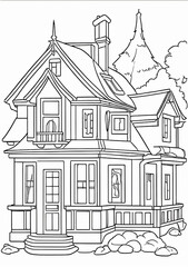 sketch of house