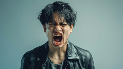 気合いが入る男性二Generative AI