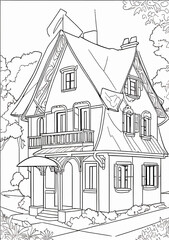 sketch of house
