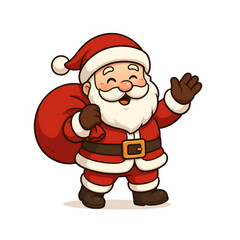 Jolly Santa Claus Waving.
