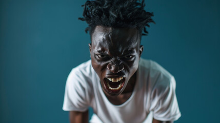 気合いが入る男性九Generative AI