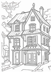 sketch of house