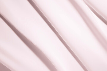 Cosmetic silky beauty product cream texture pink background swatch sample