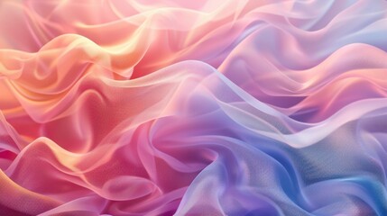 Fototapeta premium Abstract Wave Pattern in Soft Pastel Colors with Delicate Texture