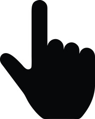 simple hand cursor silhouette