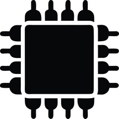 sleek ai microchip silhouette 