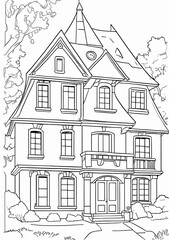sketch of house
