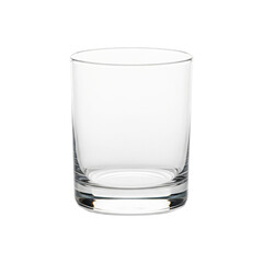 Empty Glass &ndash; Clear Drinkware on White &ndash; Transparent PNG