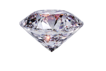 Close up of a brilliant, sparkling diamond.