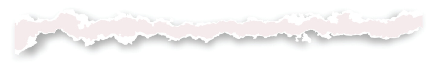 Obraz premium Realistic torn paper edge. Ripped Pastel Pink paper mockup isolated on transparent background. Piece of rip paper PNG. mockup template&nbsp;