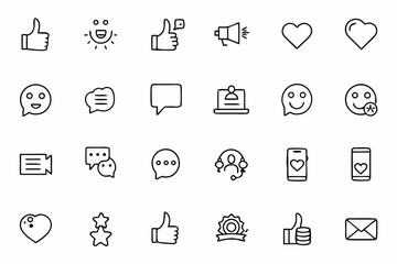A dynamic set representing instant feedback, live chats, and interactive communication. Great for app UIs, customer support, and social media platforms