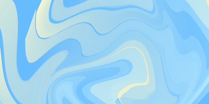 Beautiful Flowing Summer Color Abstract Background. Sky blue and cream gradient mesh background.