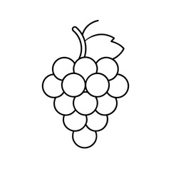 grapes cluster clipart vector