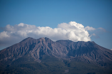Shiroyama Observation Deck in Kagoshima, Japan