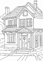 Obraz premium sketch of house