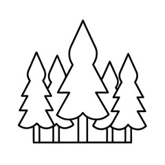 forest outline clipart