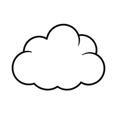 fog cloud line art