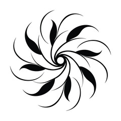 floral swirl clipart