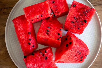 Juicy Sliced Watermelon