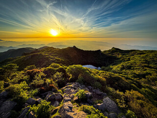 大船山からの美しい御来光