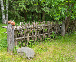 old wooden fence