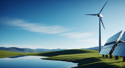 Obraz premium Future Harmony: Sustainable Design and Nature