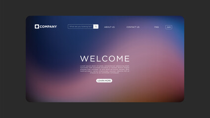 Stunning modern website template welcomes visitors with a simple design and intuitive navigation