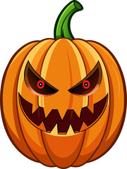 Halloween is not complete without a scary-faced pumpkin ready to decorate your porch. The scary smile of this pumpkin will make anyone who sees it shiver when the celebration arrives.
