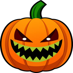 Halloween is not complete without a scary-faced pumpkin ready to decorate your porch. The scary smile of this pumpkin will make anyone who sees it shiver when the celebration arrives.