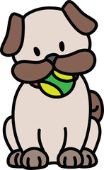 Dog colorful Cute Pet Clip Art