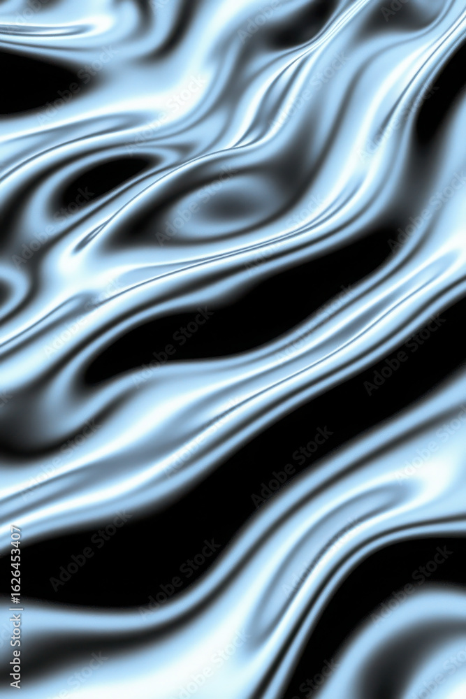 Poster abstract light blue fluid waves creating an elegant, dynamic texture. concept of smooth liquid flow 