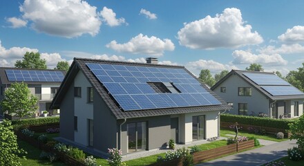 Solar-Powered Home in Green Environment
