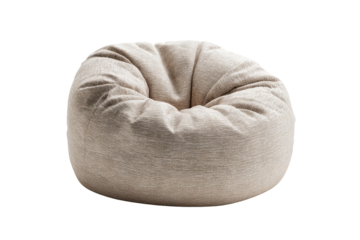 Beige beanbag chair (1)