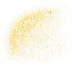 Gold glitter line splashing