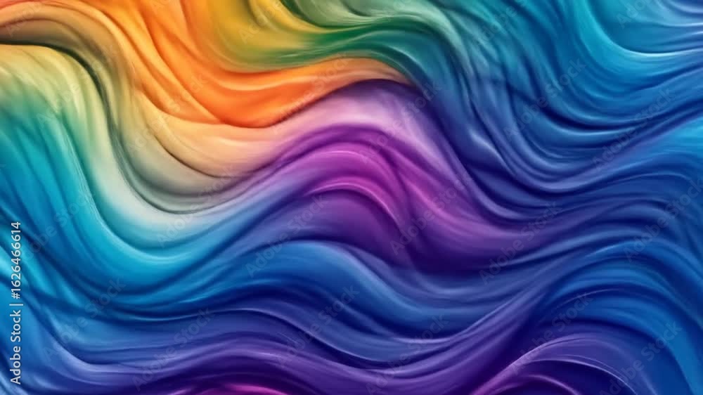 Poster colorful abstract flowing waves background animation visuals for video editing