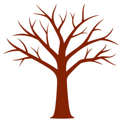 autumn tree silhouette