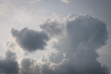 simple background, sky, clouds, sunset