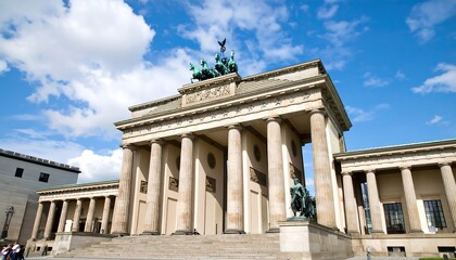 Obraz premium Wide shot of Brandenburg Gate