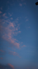 simple background, sky, clouds, sunset