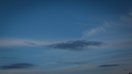 simple background, sky, clouds, sunset