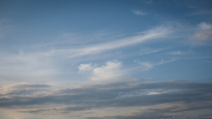 simple background, sky, clouds, sunset