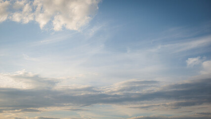 simple background, sky, clouds, sunset