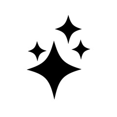 glitter icon vector on white background