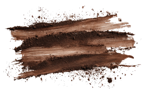 Abstract textured brown smear