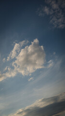 simple background, sky, clouds, sunset