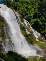 Rainbow Over Wachirathan Waterfall