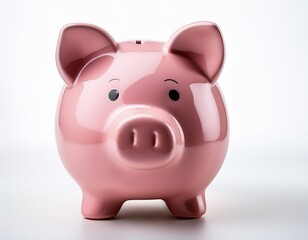 pink piggy bank isolated on white background transparent with high quality file type
