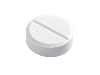 High‑resolution single white oval pain relief tablet with engraved score line, realistic shadow, soft light reflection, clean medical presentation, isolated on transparent background PNG (2)