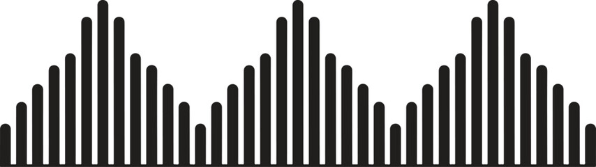 sound wave icon. audio waves icon